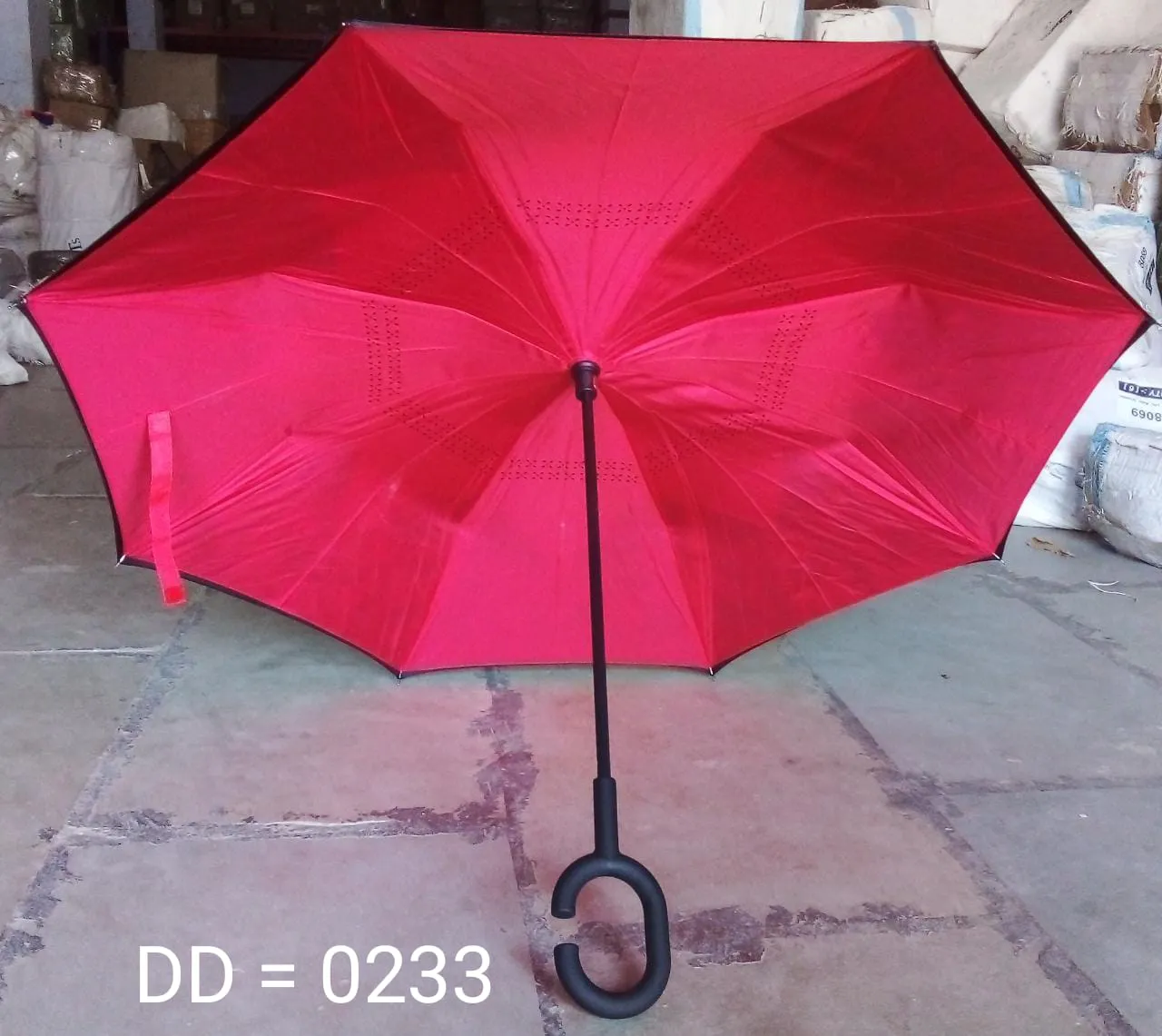 0233 Printed Travel Windproof Umbrella (Reverse Umbrella)