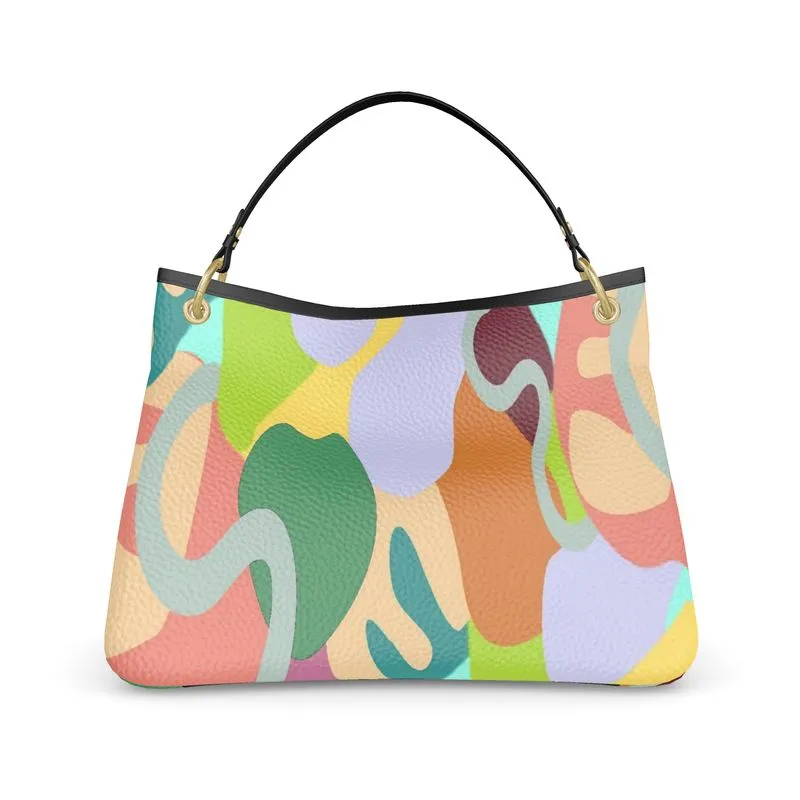 Abstract Wild Luxury Leather Talbot Slouch Bag