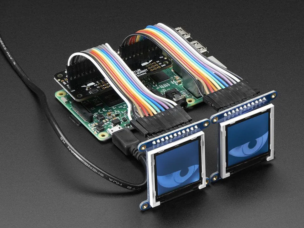 Adafruit Animated Eyes Bonnet for Raspberry Pi Mini Kit