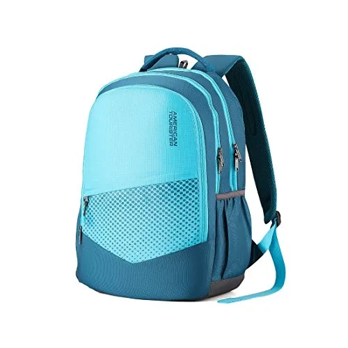 American Tourister 29.5 Ltrs Large Size Casual Standard Backpack (Amt Mist Sch Bag02 Teal) Teal