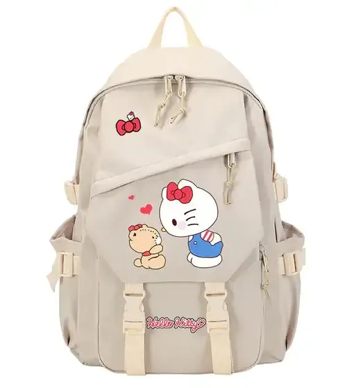 Anime Kawaii Hello Kitty Cat Backpack Teenager Students Book Schoolbag