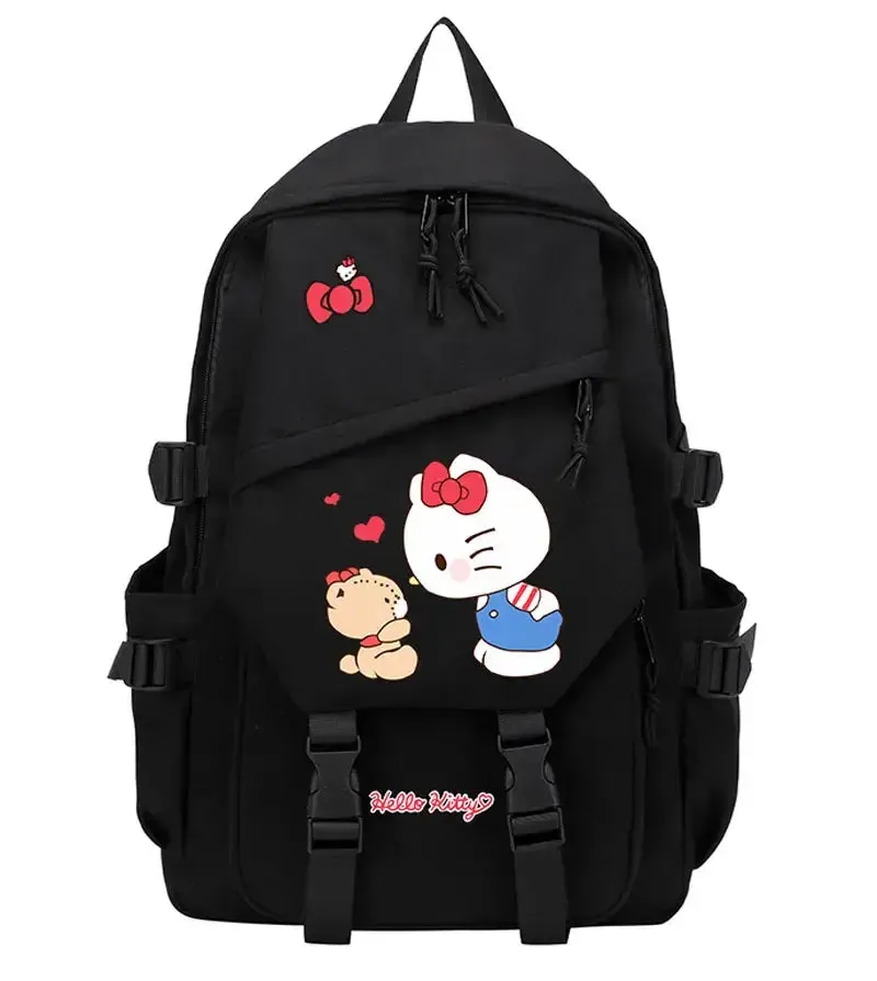 Anime Kawaii Hello Kitty Cat Backpack Teenager Students Book Schoolbag