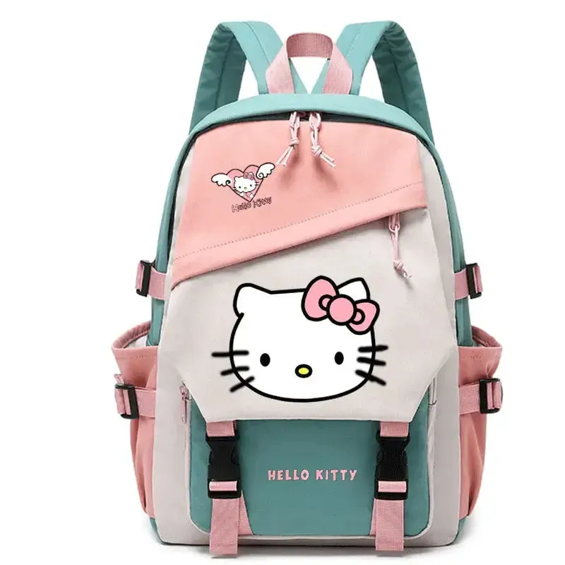 Anime Kawaii Hello Kitty Cat Backpack Teenager Students Book Schoolbag