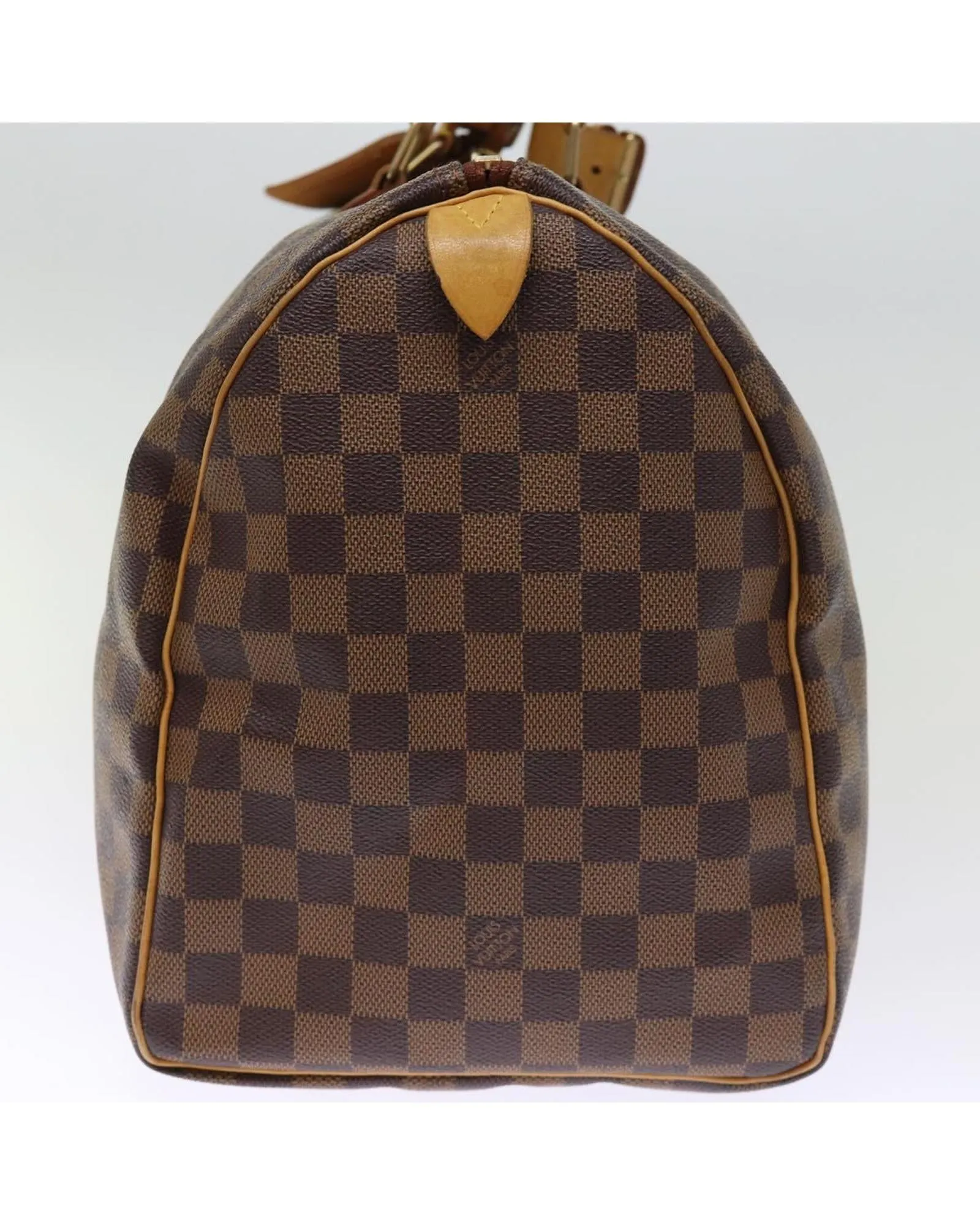 Authentic Damier Ebene Boston Bag with Accessories