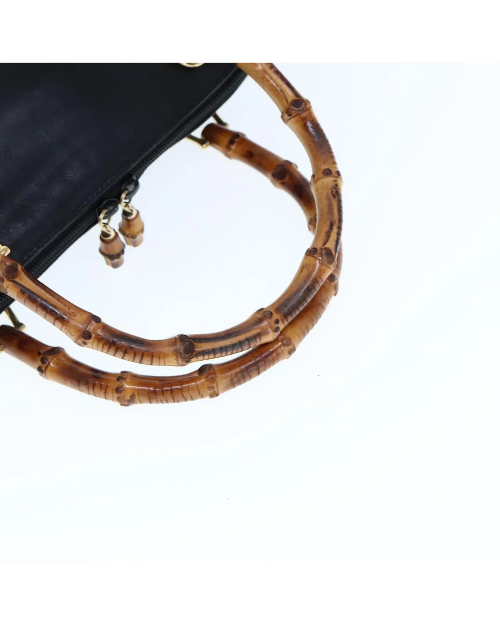 Bamboo Leather Hand Bag with Handle