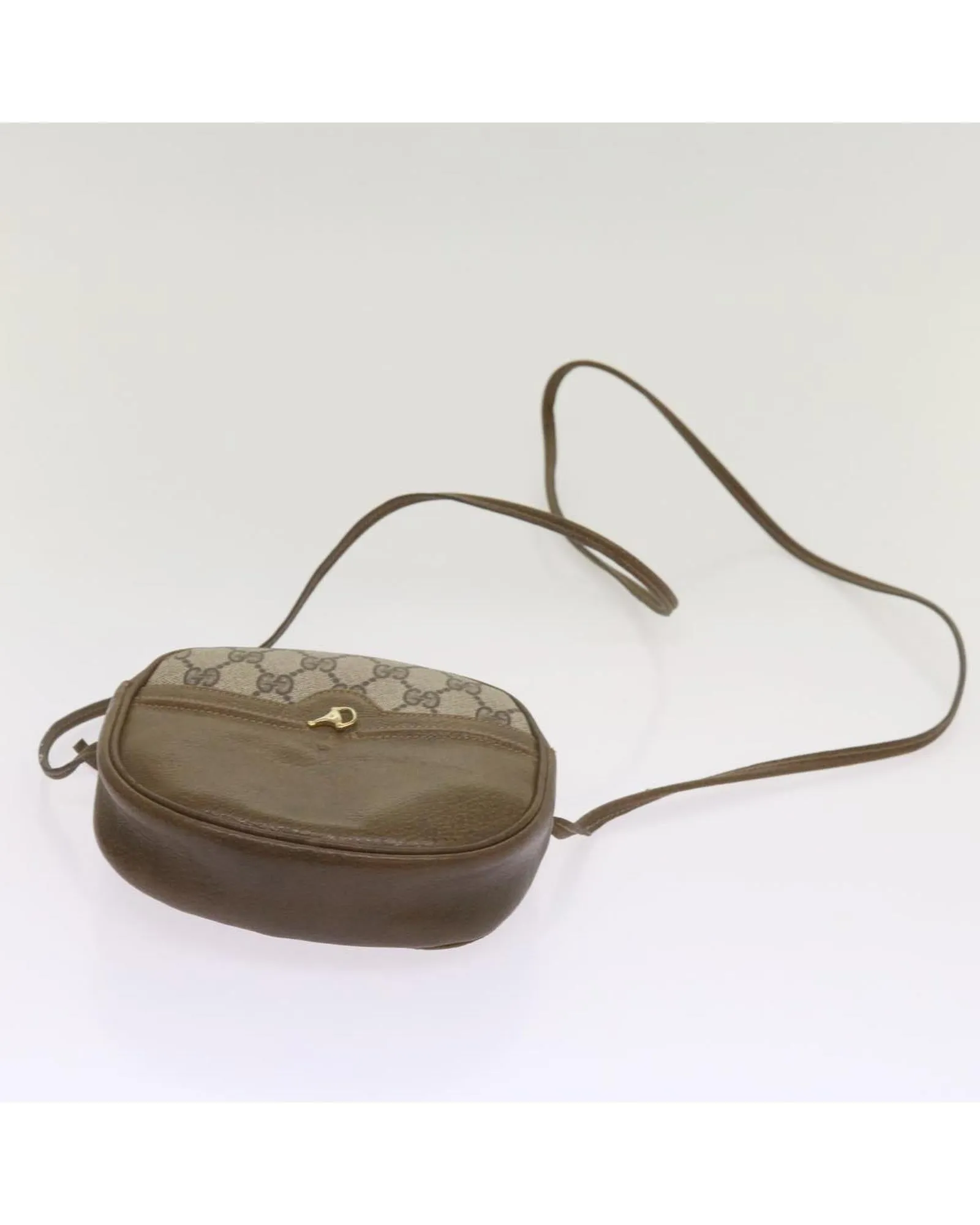 Beige GG Supreme Shoulder Bag in PVC Material