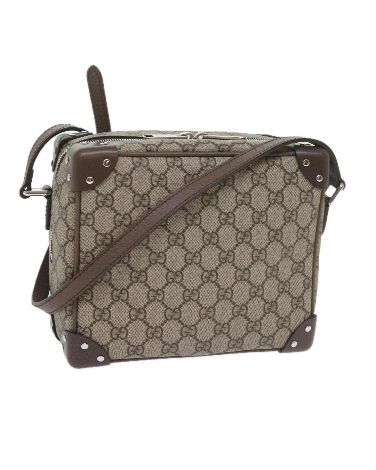 Beige GG Supreme Shoulder Bag with Shoulder Drop and Dust Bag Accessory