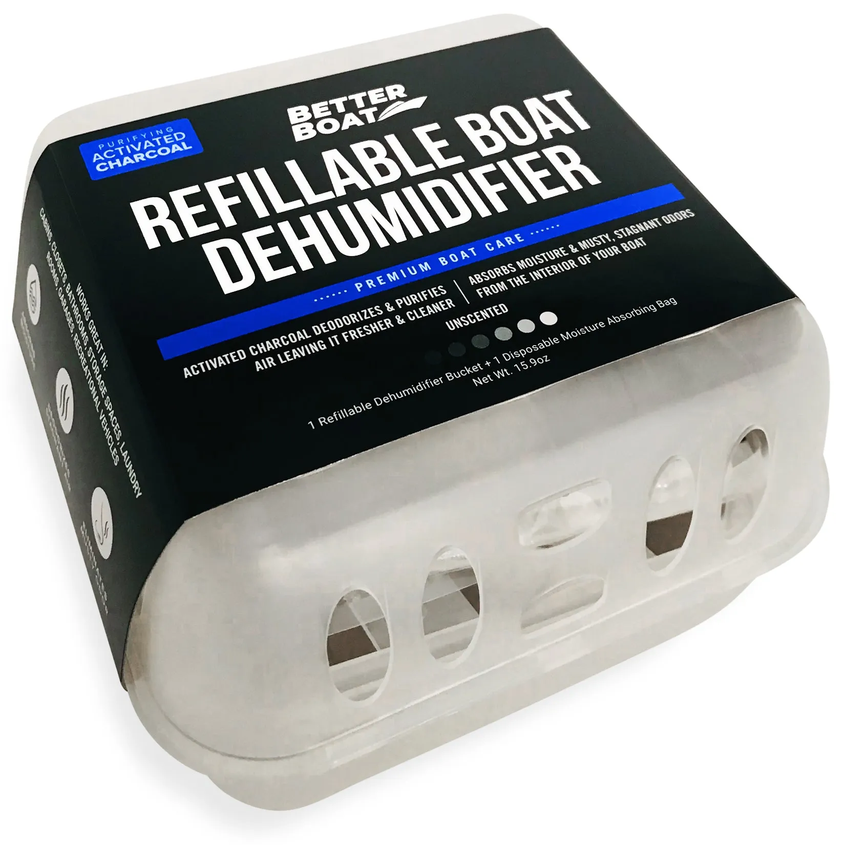 Better Boat Refillable Dehumidifier Container