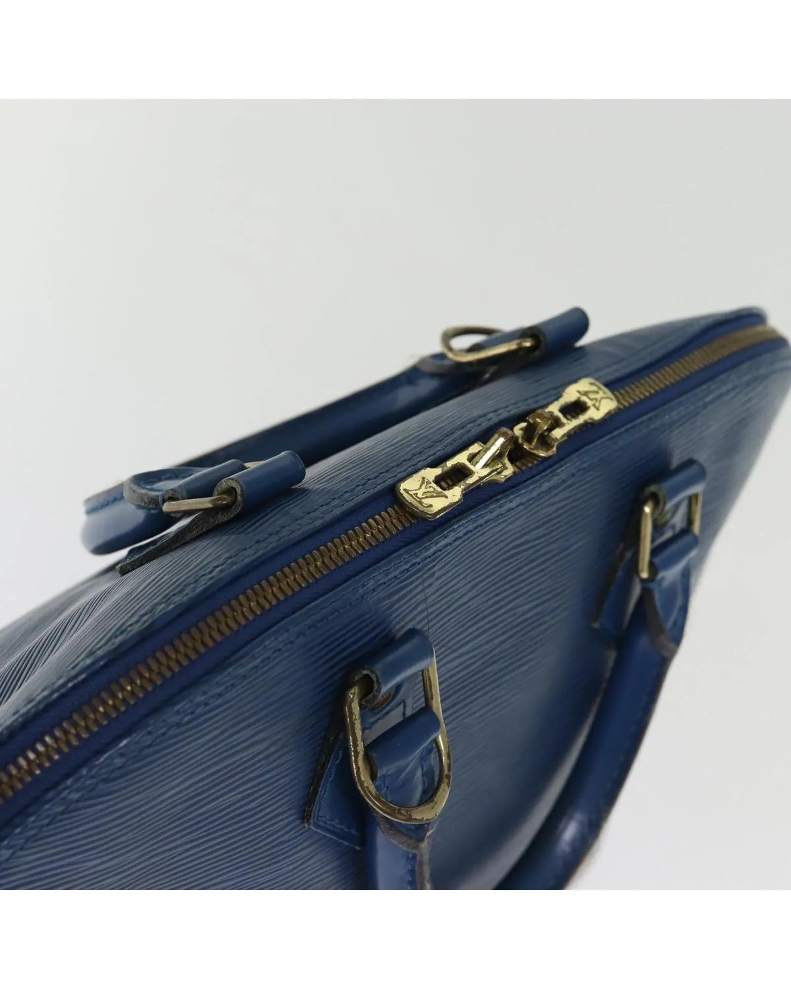 Blue Epi Leather Hand Bag with Accessories and Serial No. AR0947