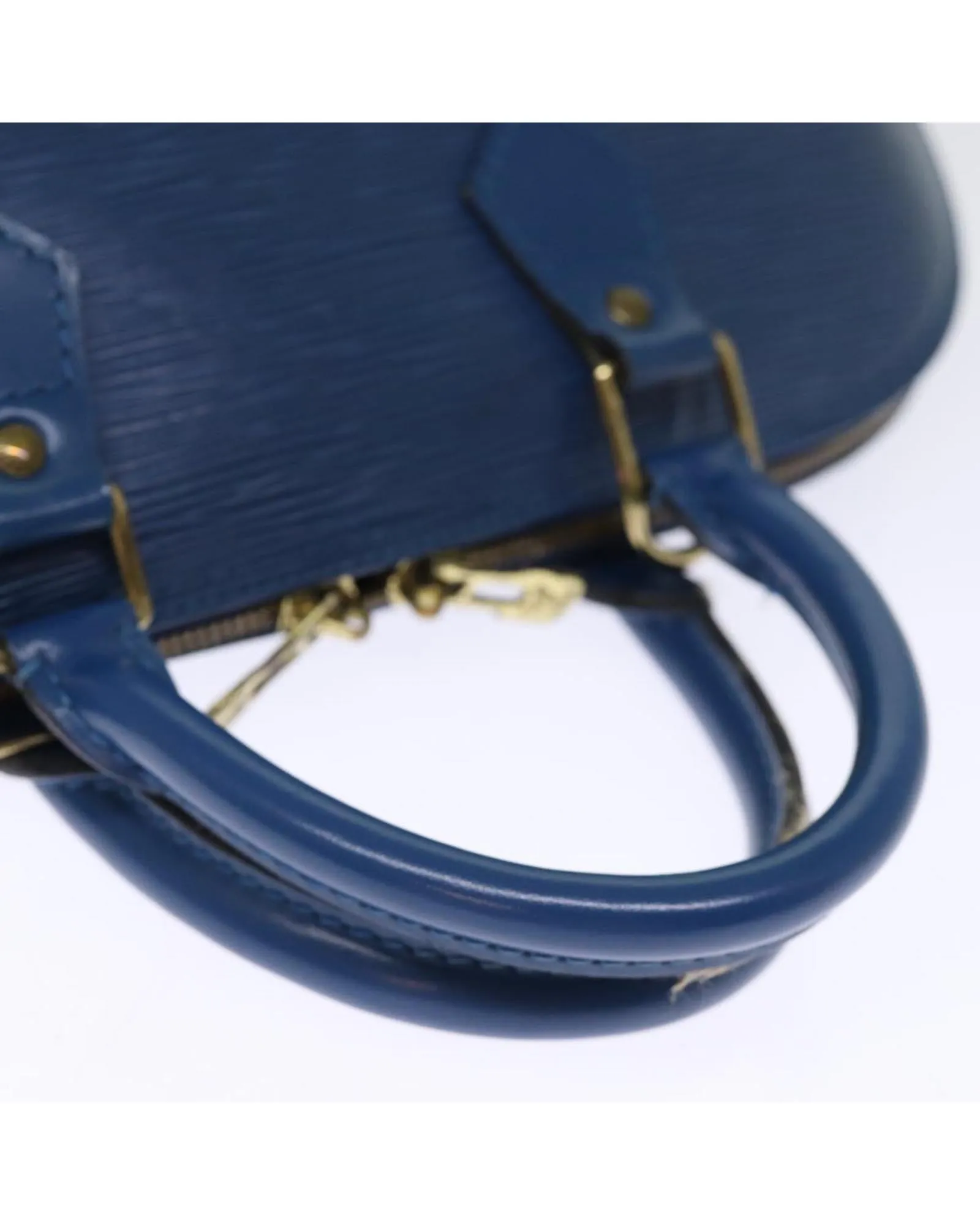 Blue Epi Leather Hand Bag with Accessories and Serial No. AR0947