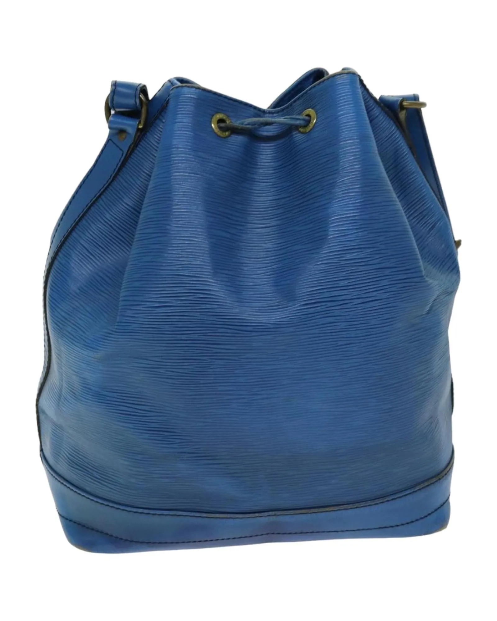 Blue Epi Leather Noe Shoulder Bag with Adjustable Strap