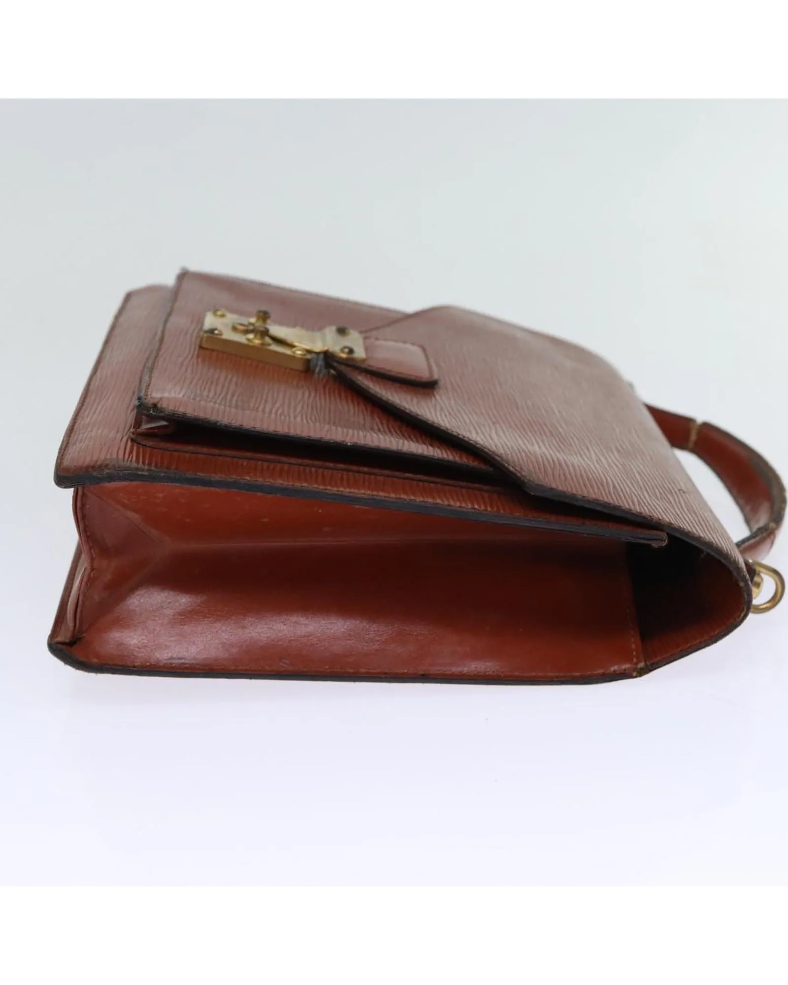 Brown Epi Leather Monceau Hand Bag with Shoulder Strap