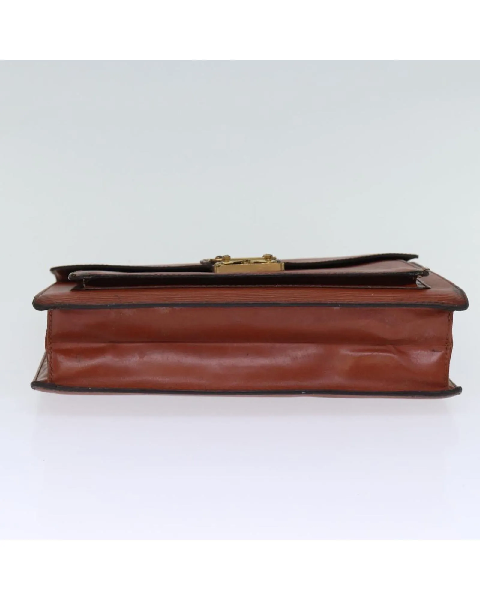 Brown Epi Leather Monceau Hand Bag with Shoulder Strap