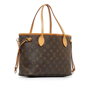 Brown Louis Vuitton Monogram Neverfull PM Tote Bag