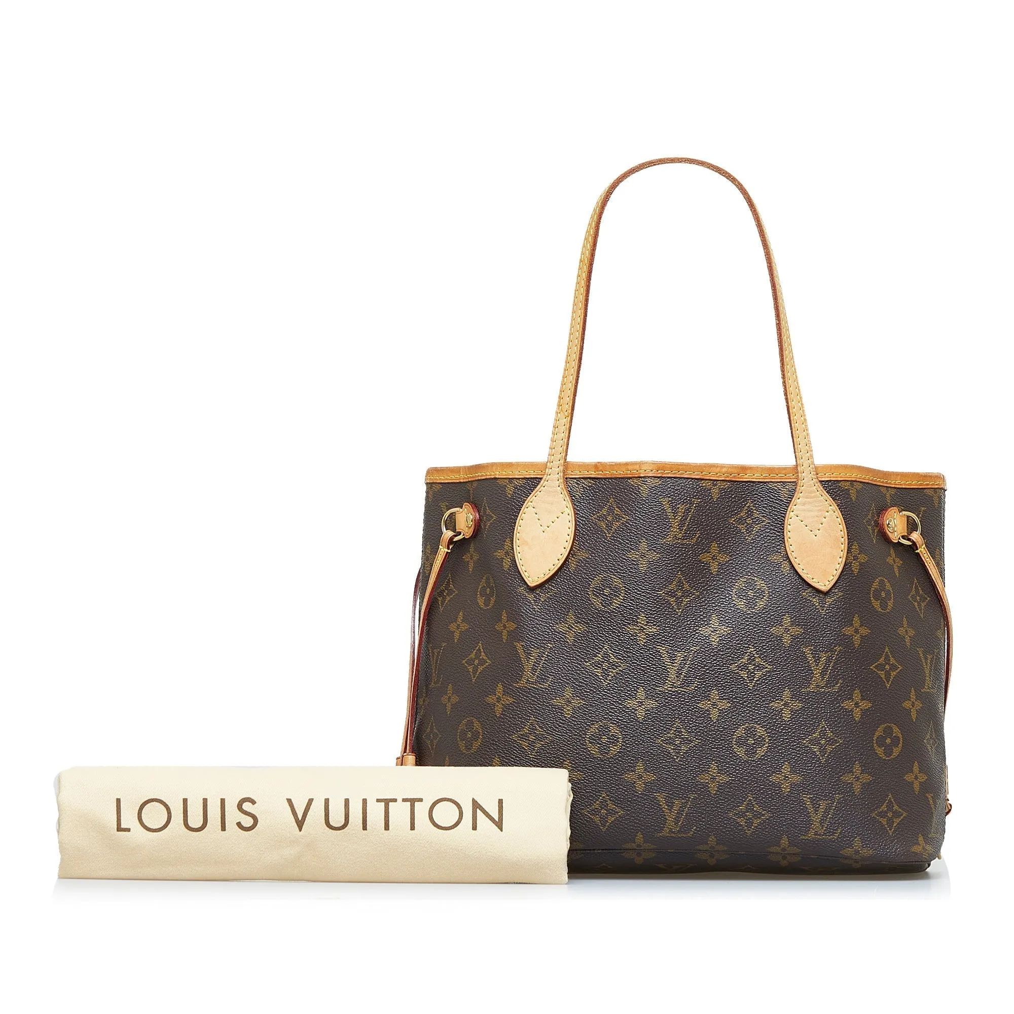 Brown Louis Vuitton Monogram Neverfull PM Tote Bag