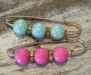 Bubblegum Bead Hat Pins