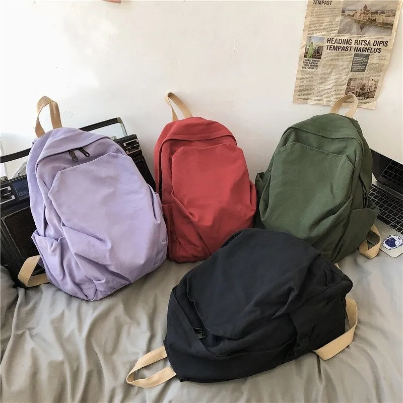 Canvas Casual School Bags For Women