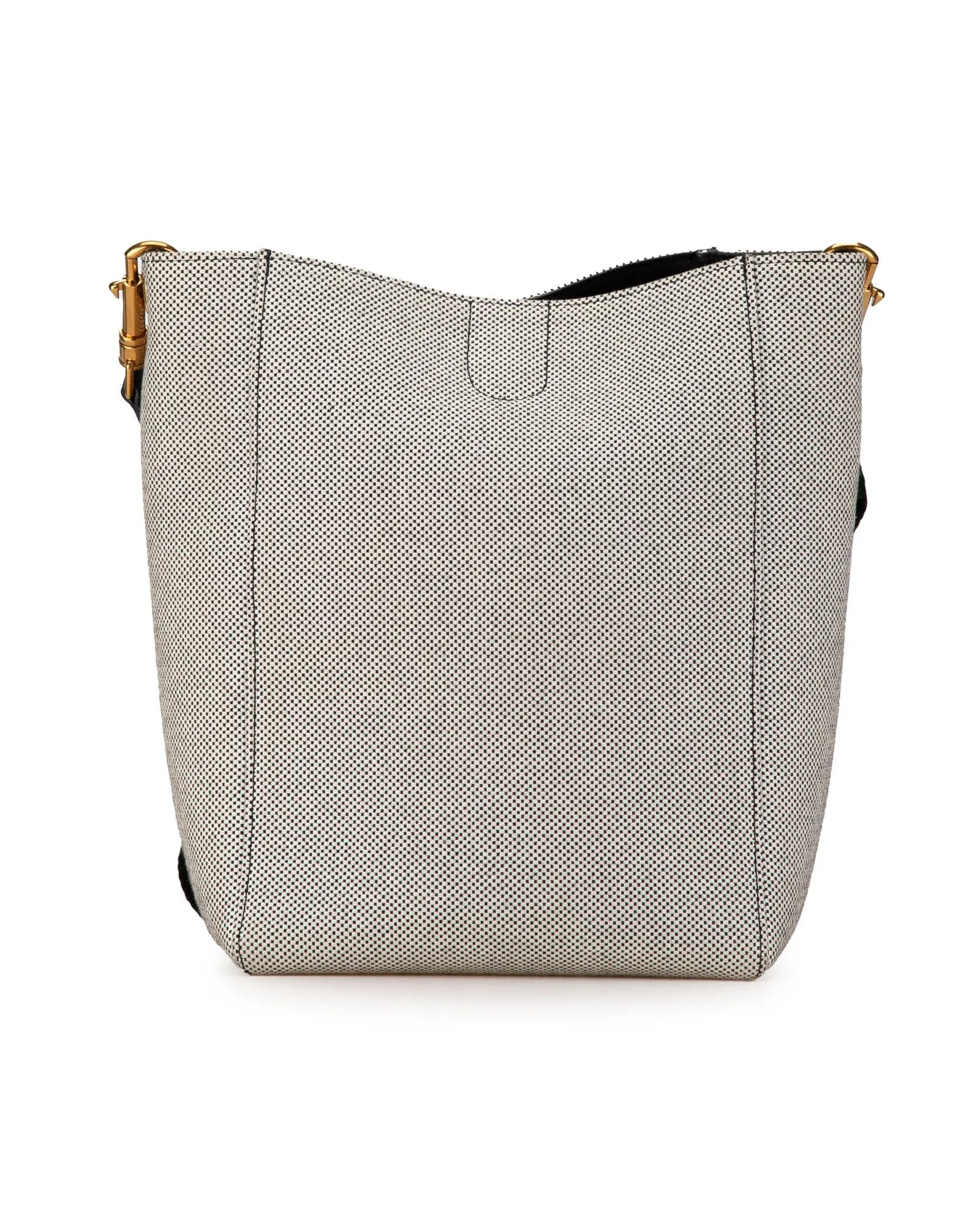 Canvas Seau Sangle Bag with Detachable Strap