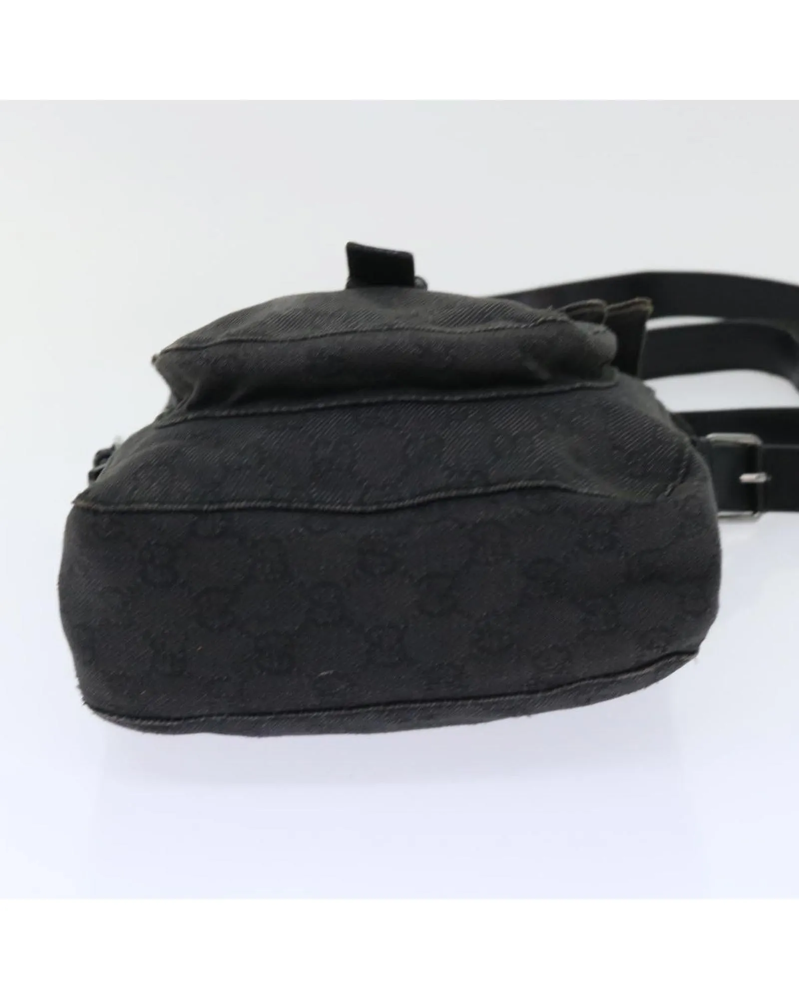 Canvas Shoulder Bag with GG Logo Design