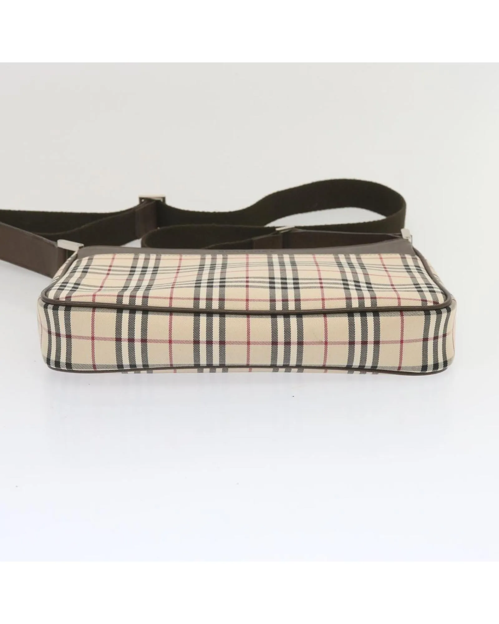 Canvas Shoulder Bag with Nova Check Pattern by Burberry