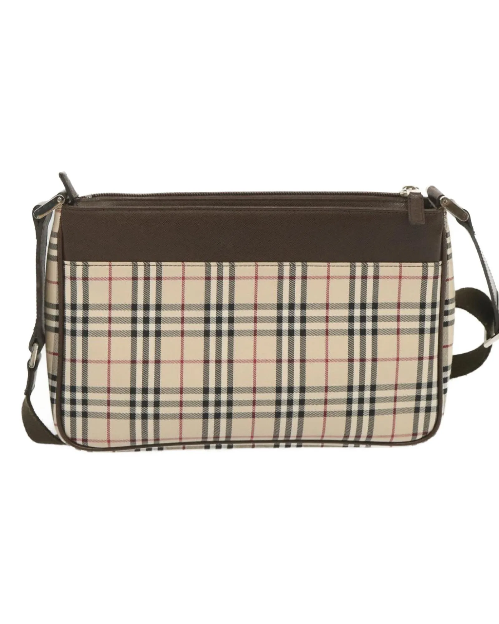 Canvas Shoulder Bag with Nova Check Pattern by Burberry