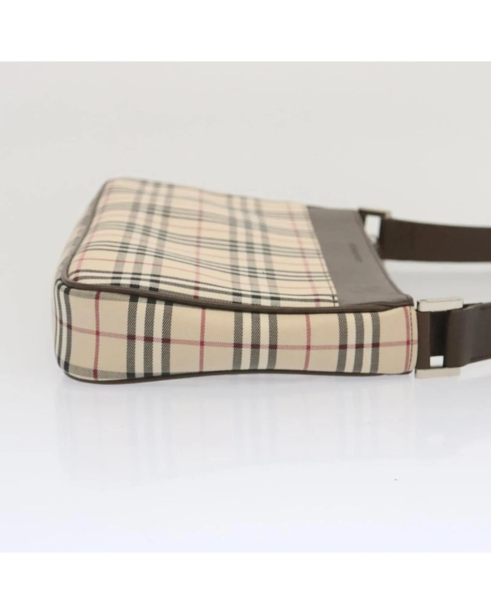 Canvas Shoulder Bag with Nova Check Pattern by Burberry