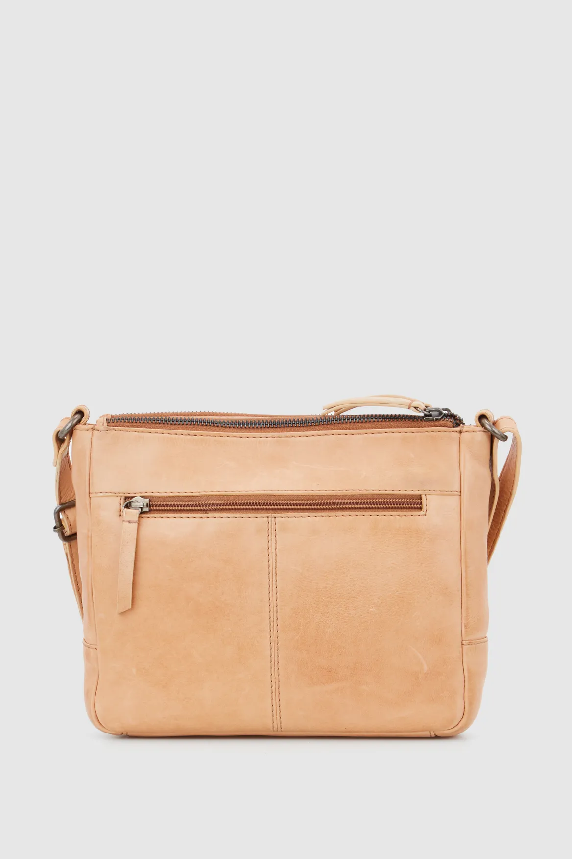 Capri Leather Weave Crossbody Bag