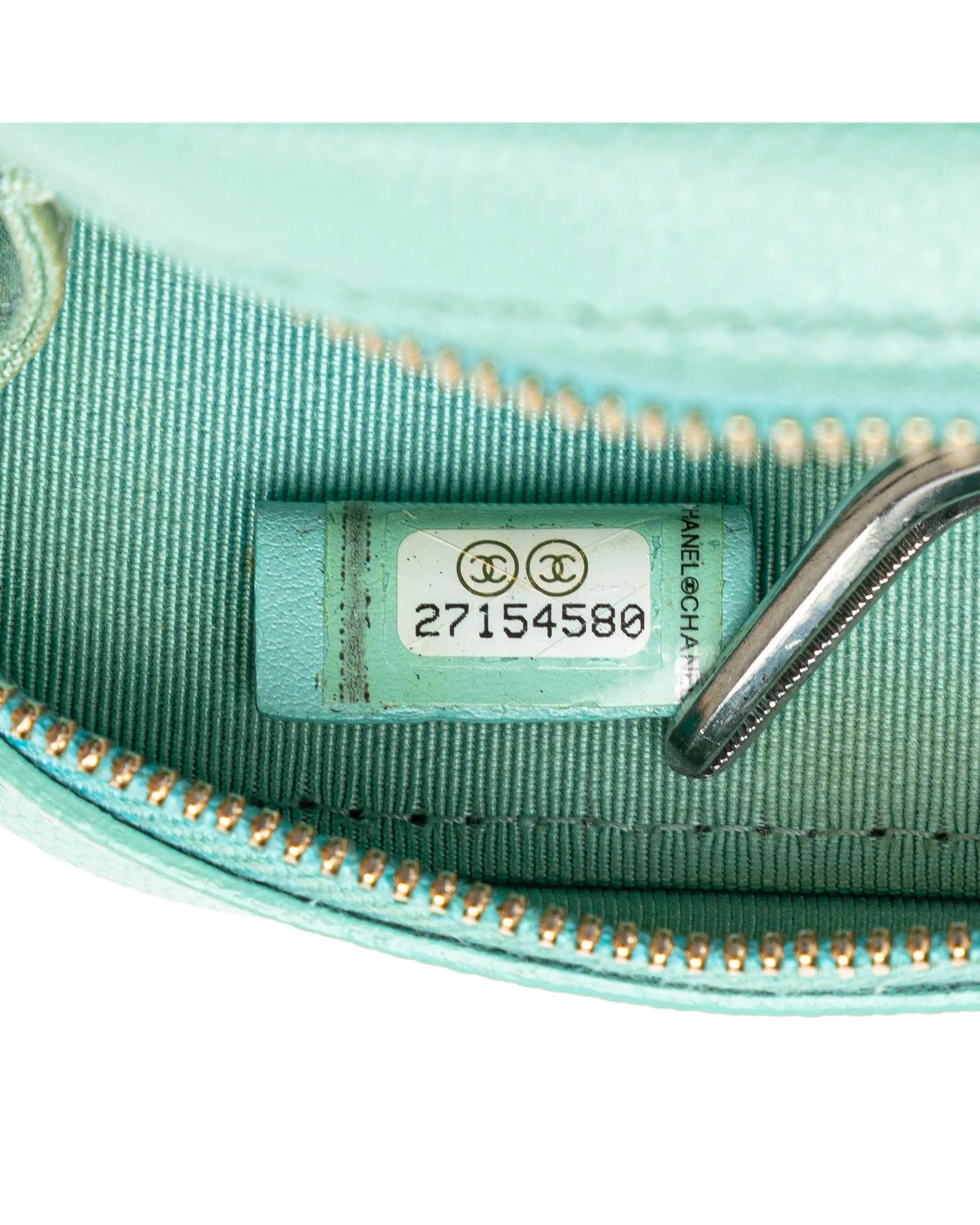 Chanel 19 Mini Crossbody Bag in Mint Green Caviar Leather