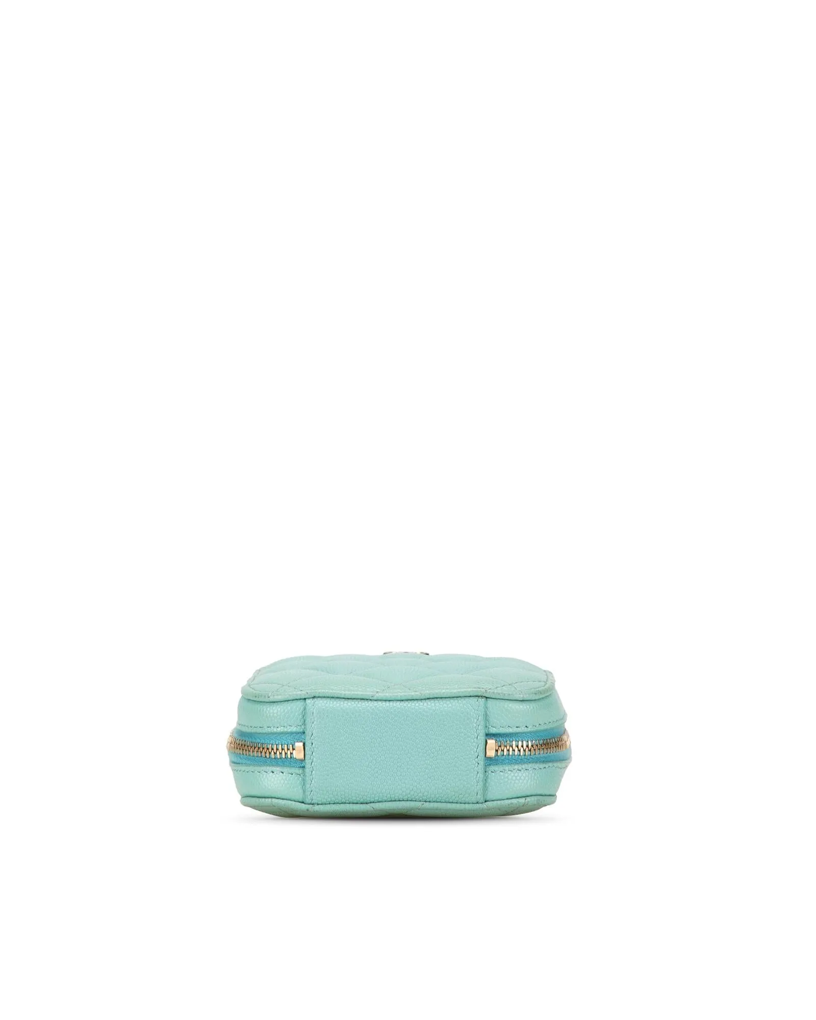 Chanel 19 Mini Crossbody Bag in Mint Green Caviar Leather