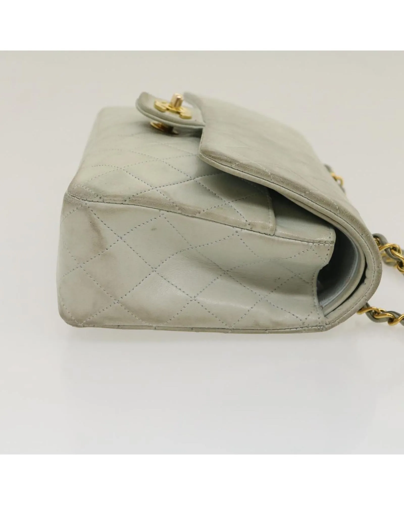 Classic Matelasse Double Chain Flap Shoulder Bag Lamb Skin