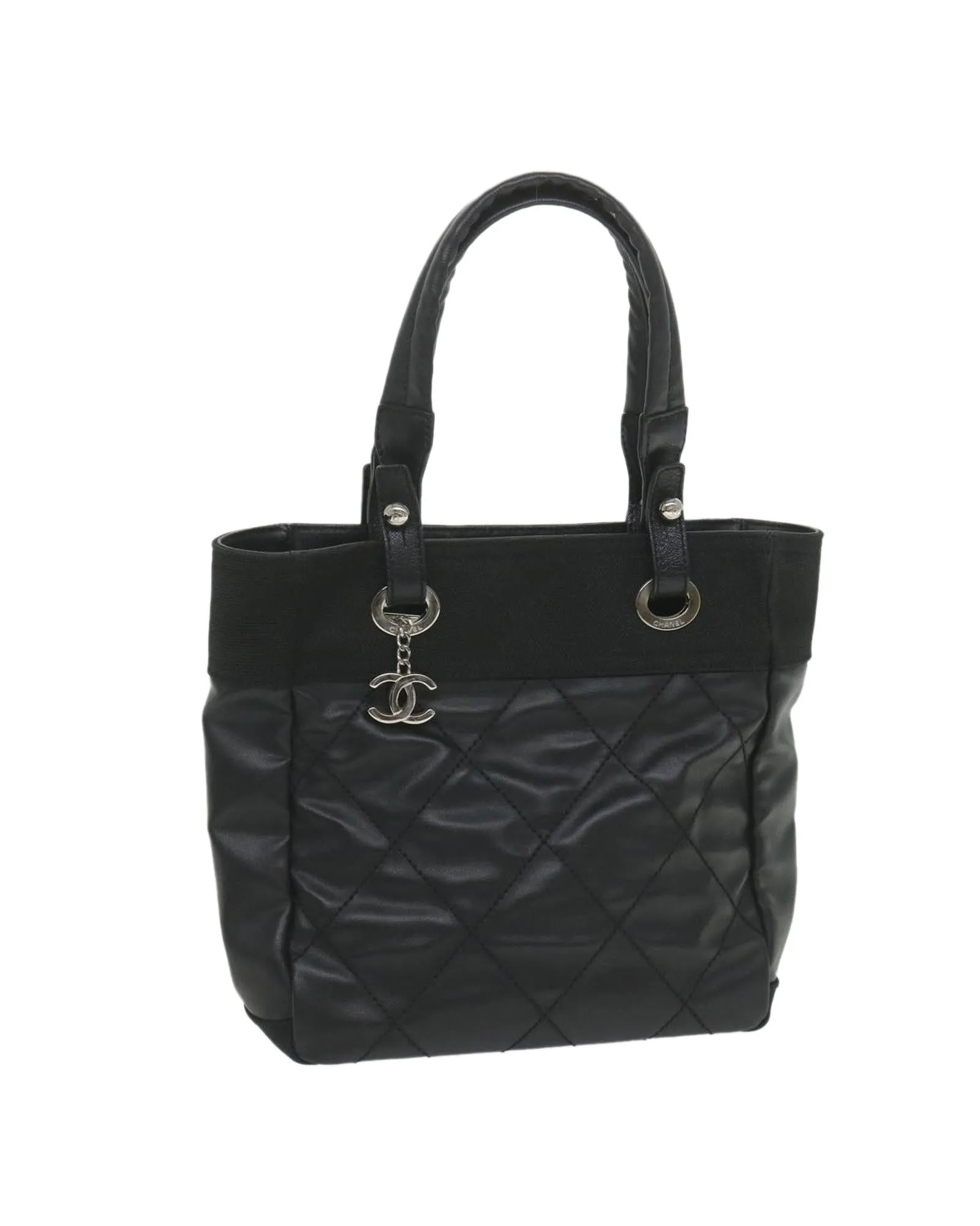 Coated Canvas Parisian Tote with CC Logo