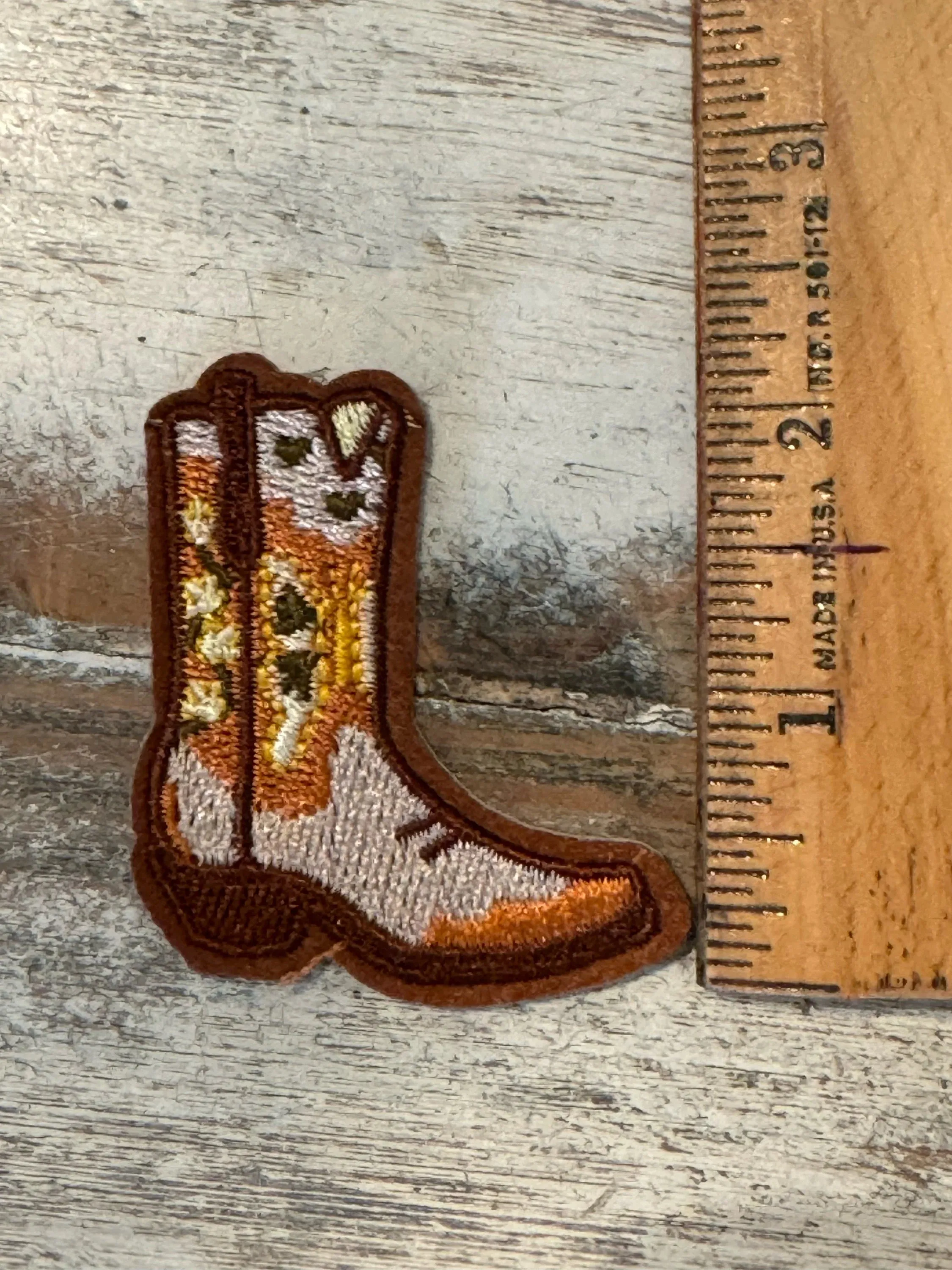 Cowboy Boots & Hat Iron On Patches