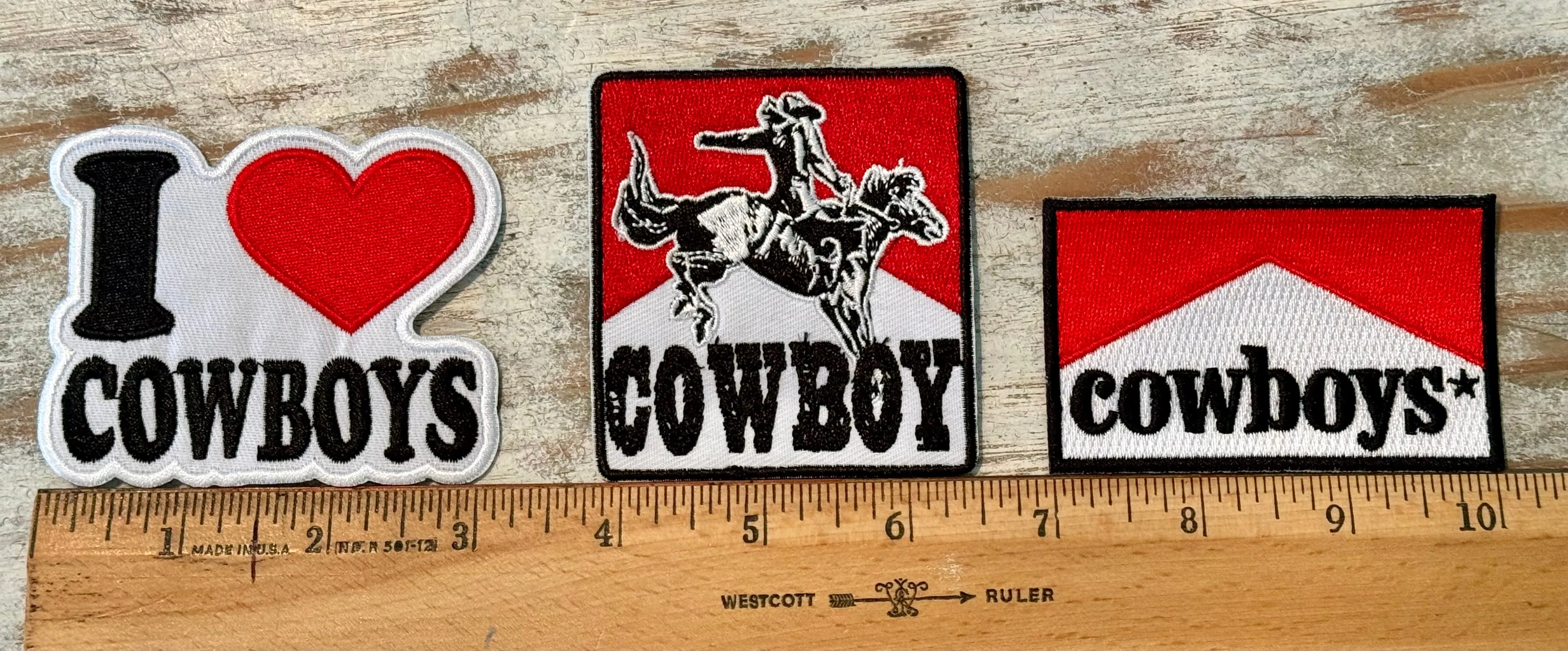 Cowboy Iron On Patches