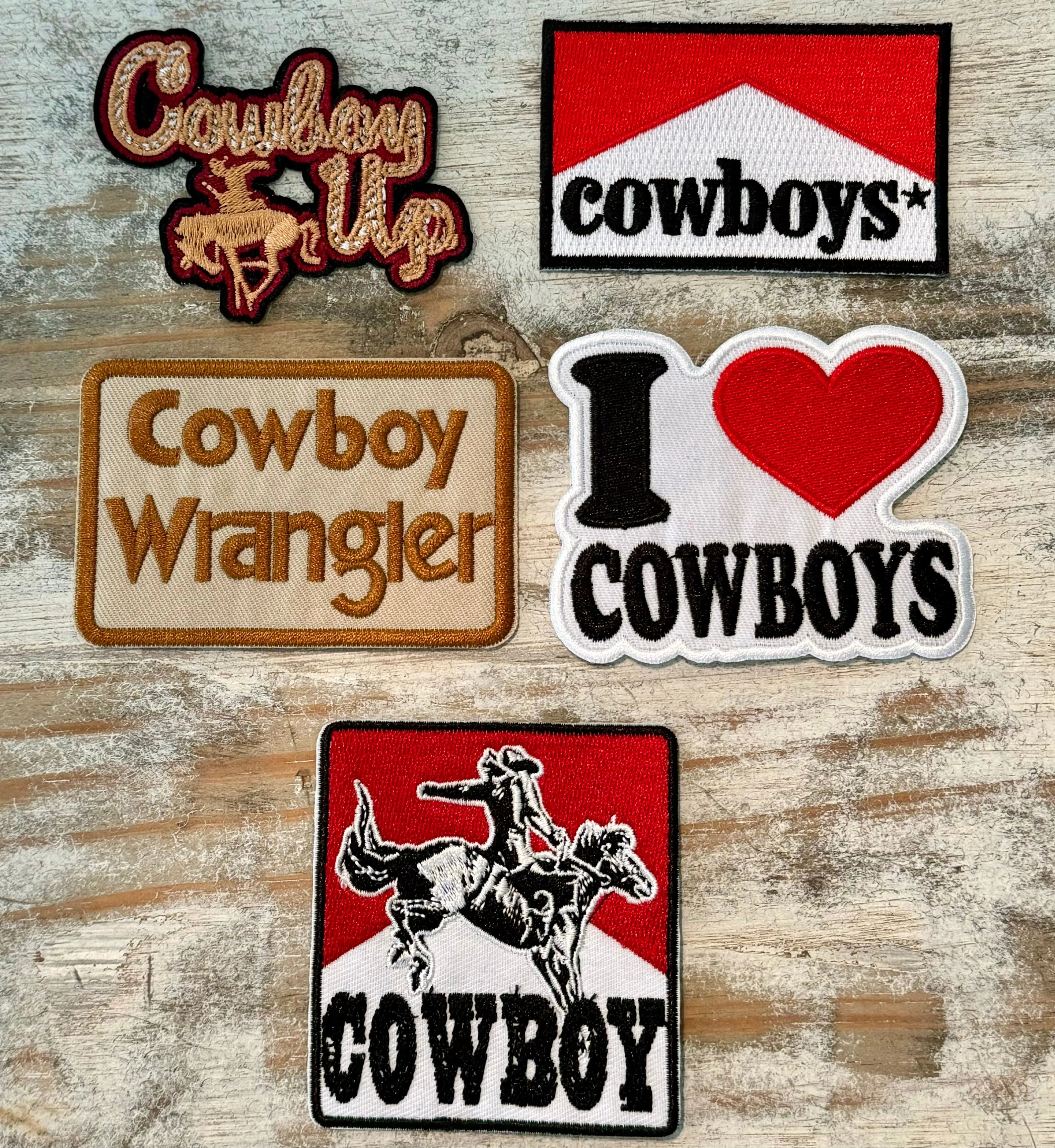 Cowboy Iron On Patches