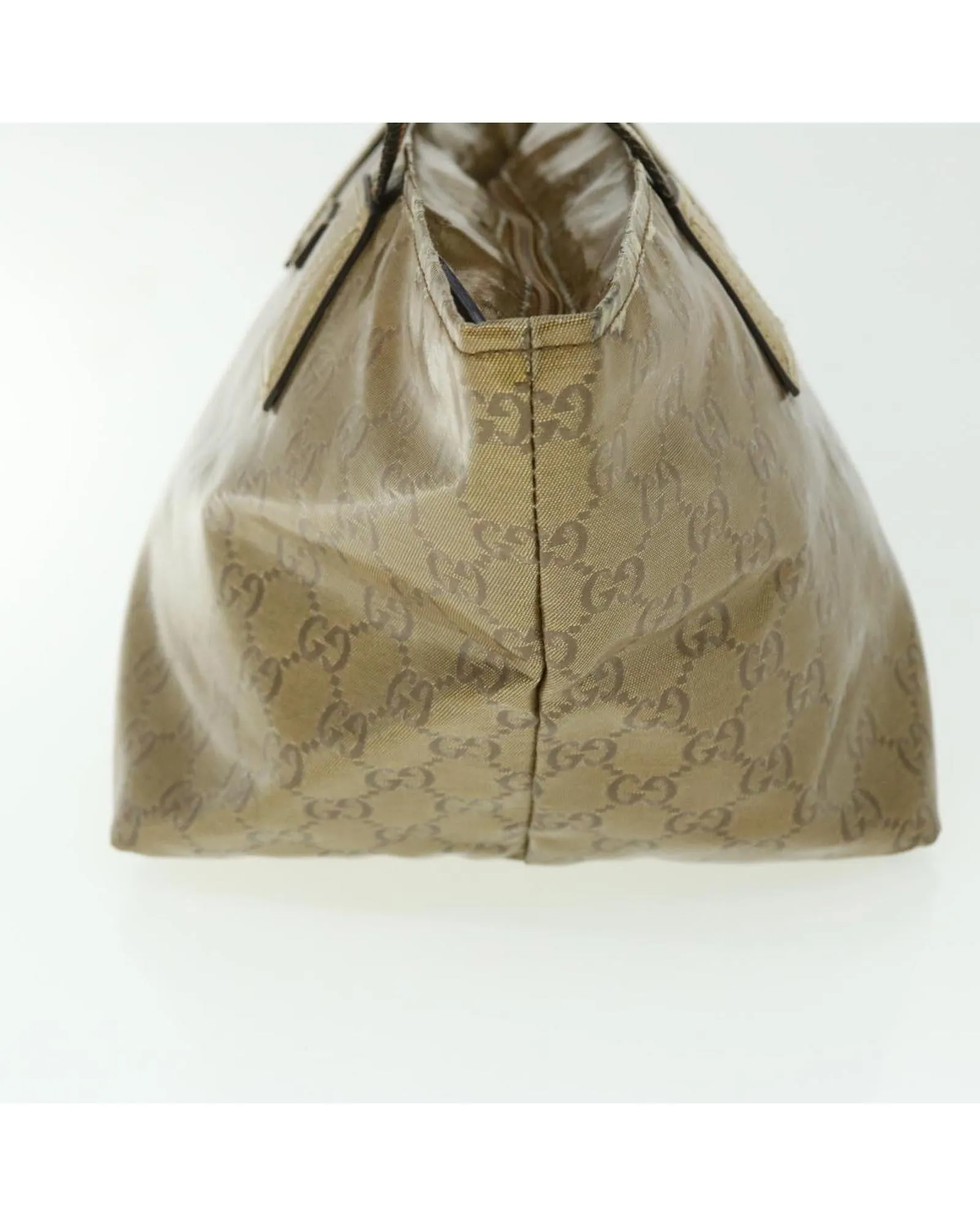 Crystal Coated Canvas Shoulder Bag with Gold Accents