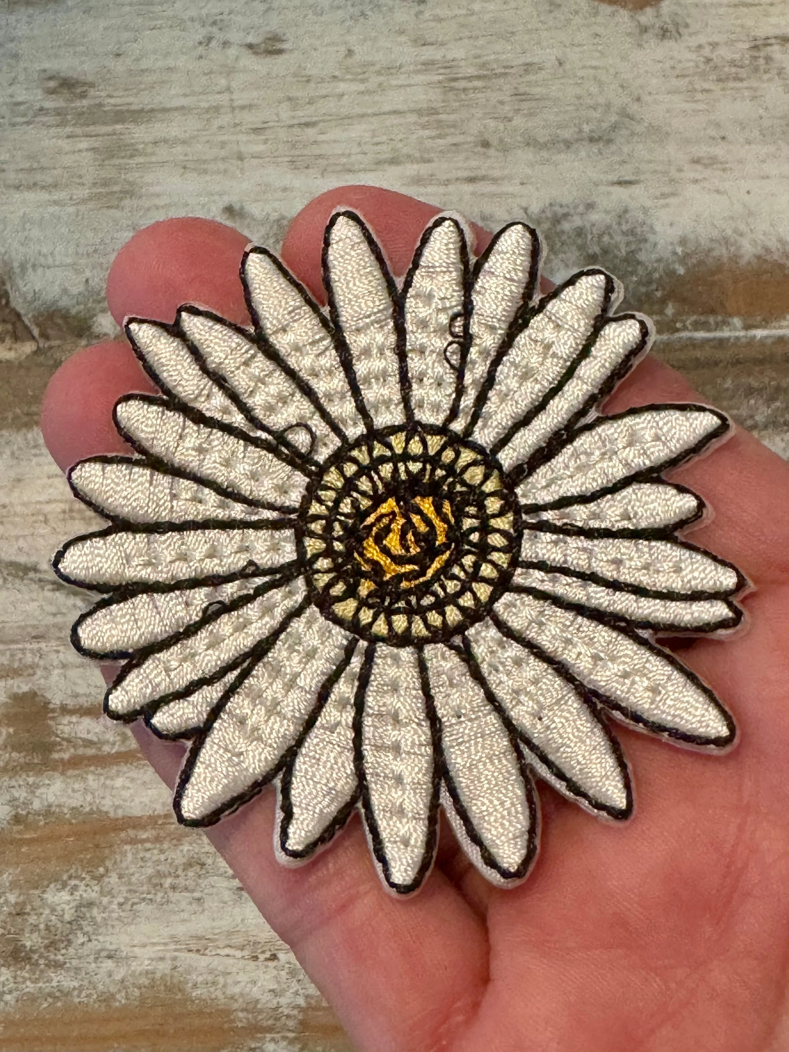 Daisy Iron On Patches