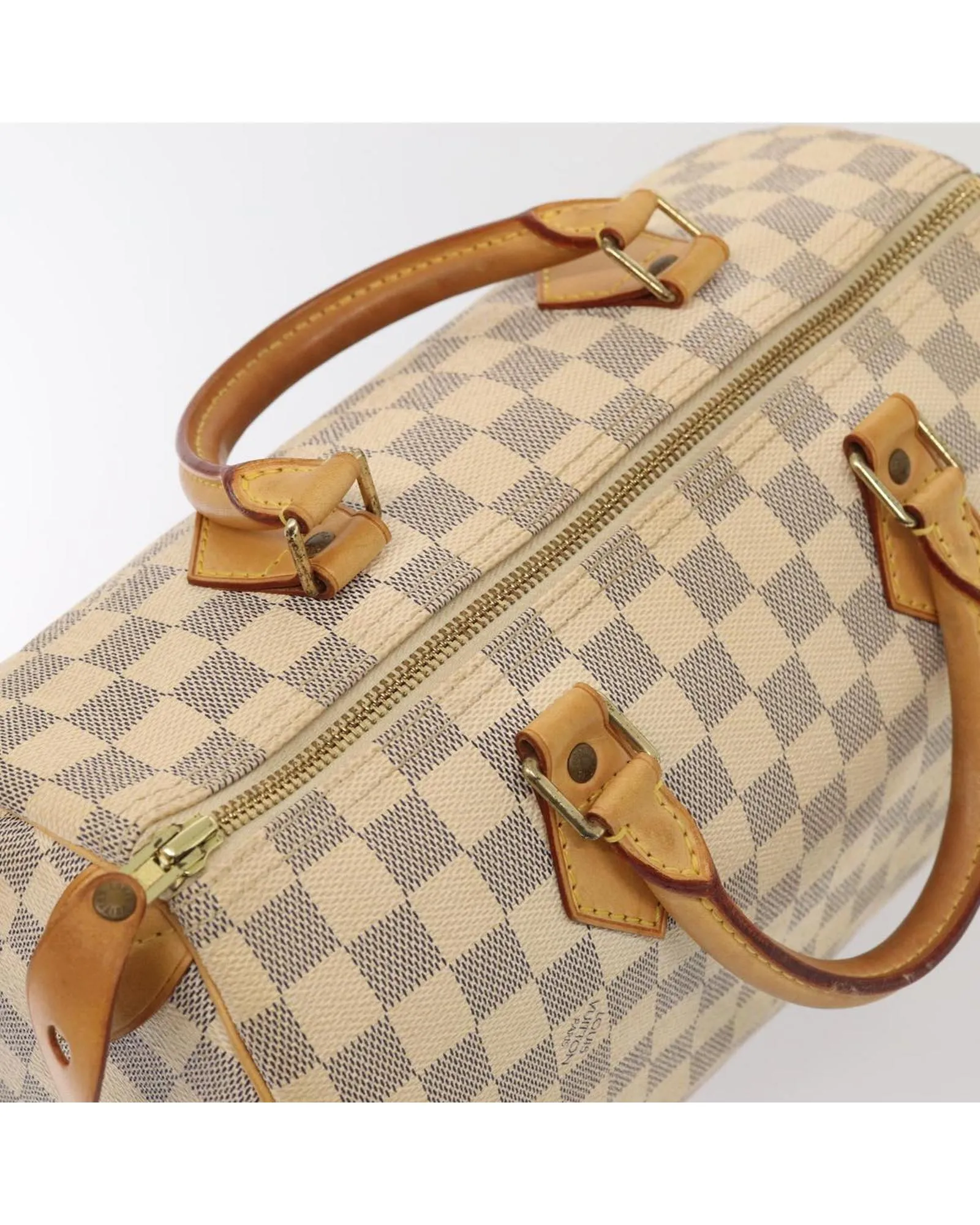 Damier Azur Canvas Speedy 30 Hand Bag with Dust Bag