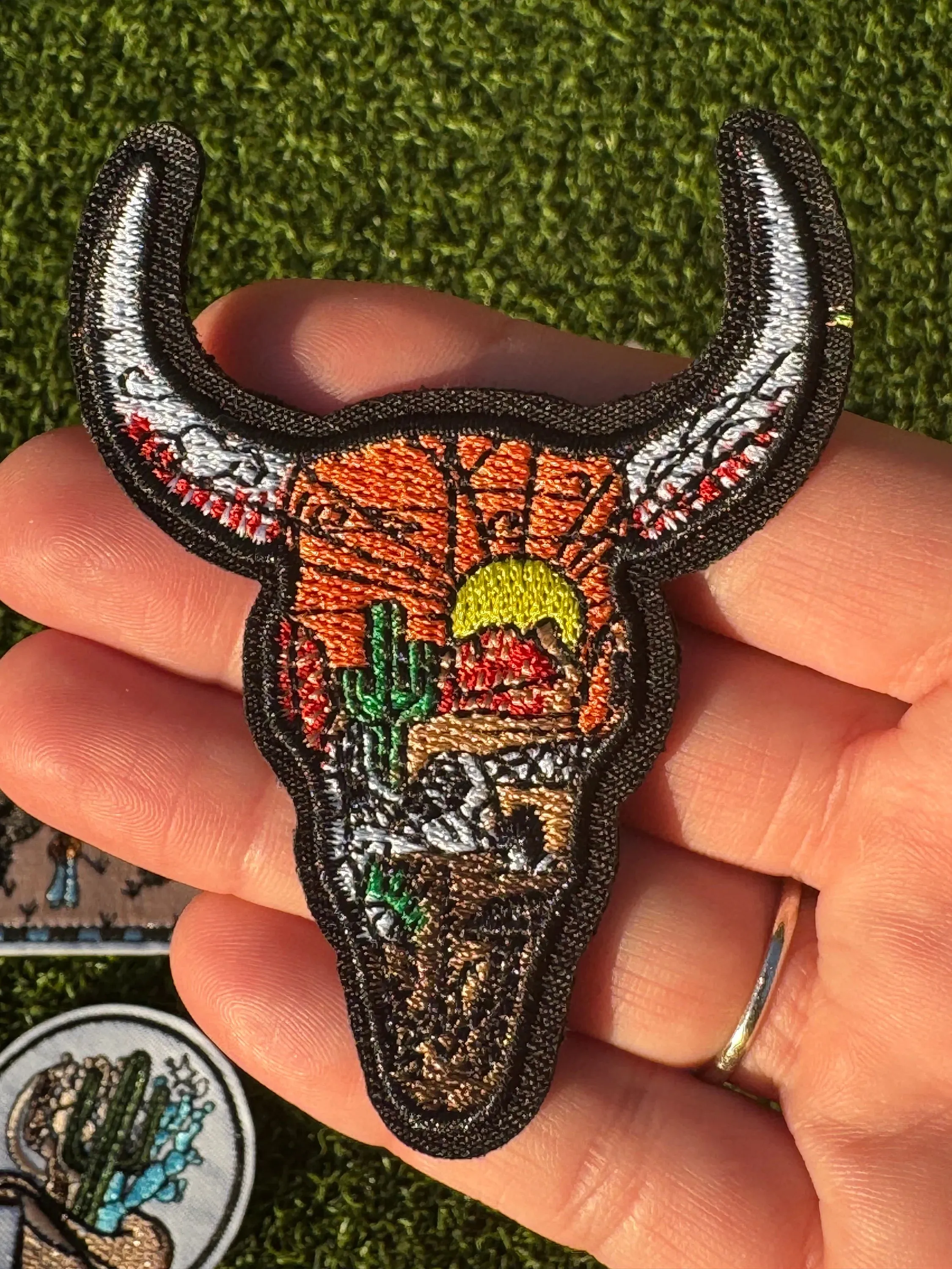 Desert Cowboy Iron On Patches