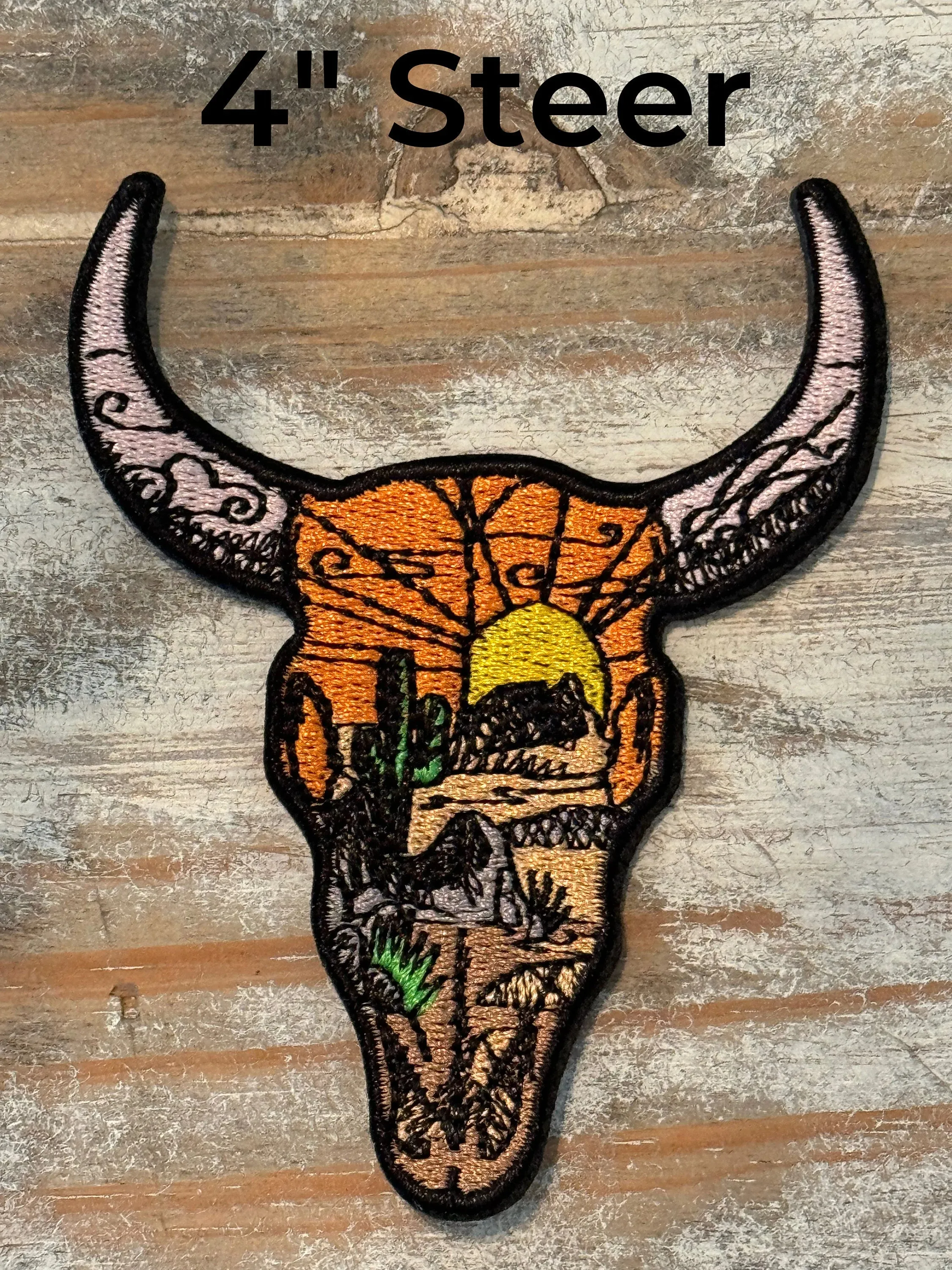 Desert Cowboy Iron On Patches