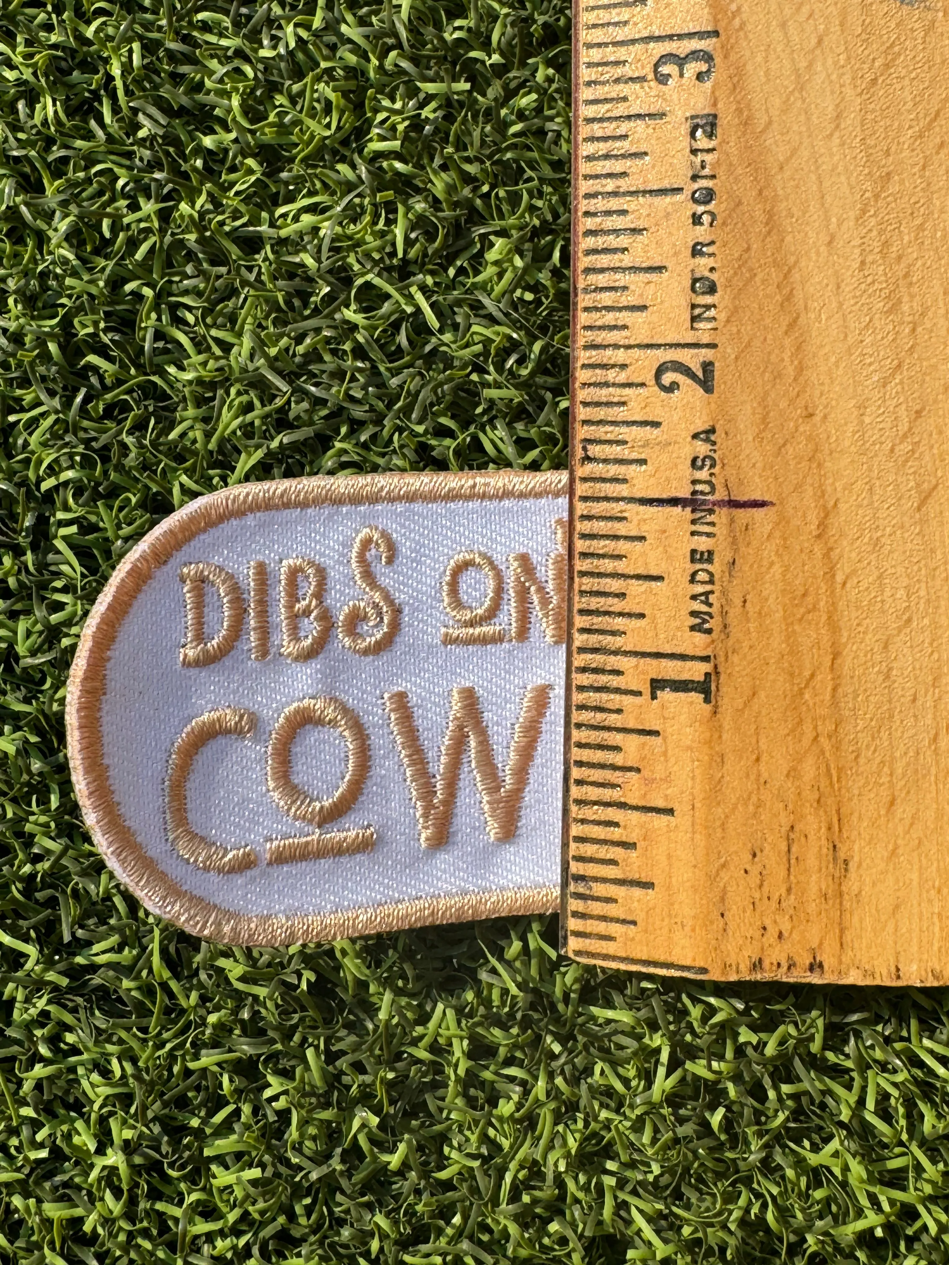 Dibs On The Cowboy Iron On Patch