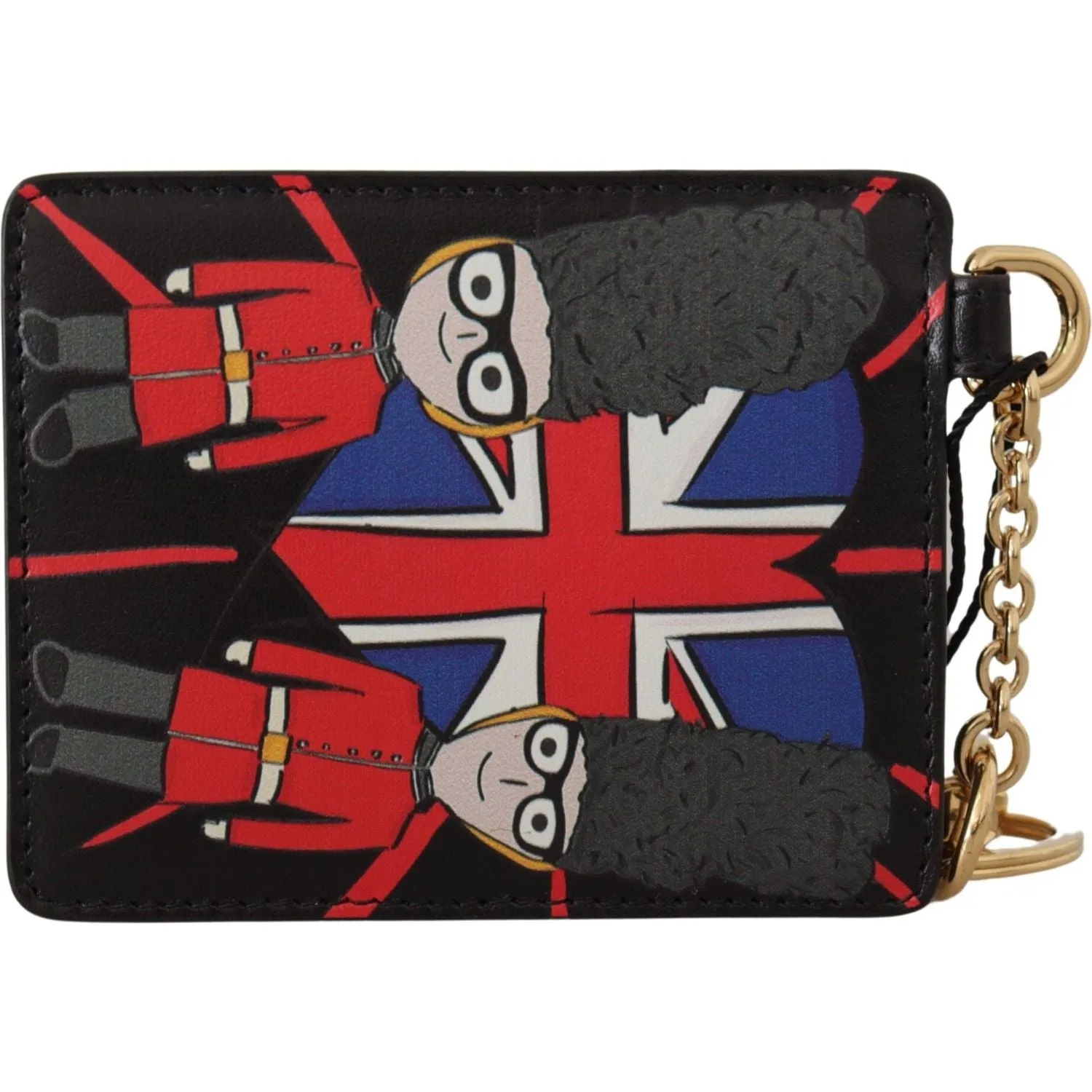 Dolce & Gabbana Elegant Leather Coin Wallet With Keyring