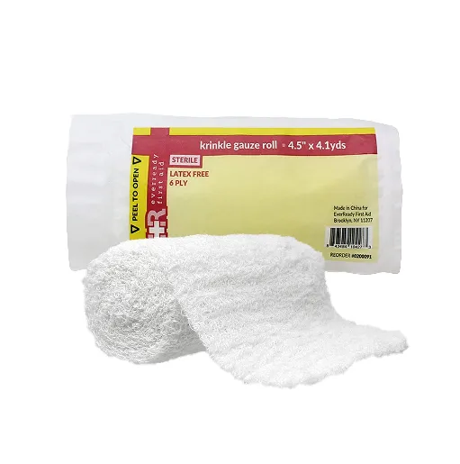 Ever Ready First Aid Sterile Krinkle Kerlix Type 4 1/2" x 4.1 Yds, Latex Free, 6-Ply, Bandage Roll