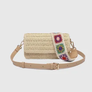 Freya Raffia Crossbody Bag