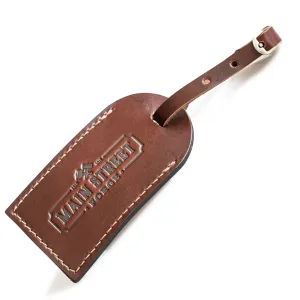 Full Grain Leather Luggage Tag