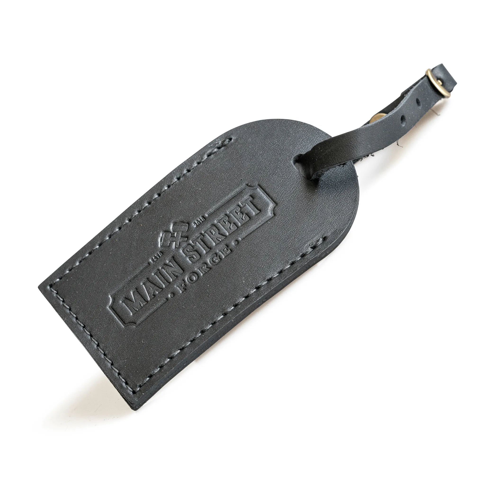 Full Grain Leather Luggage Tag