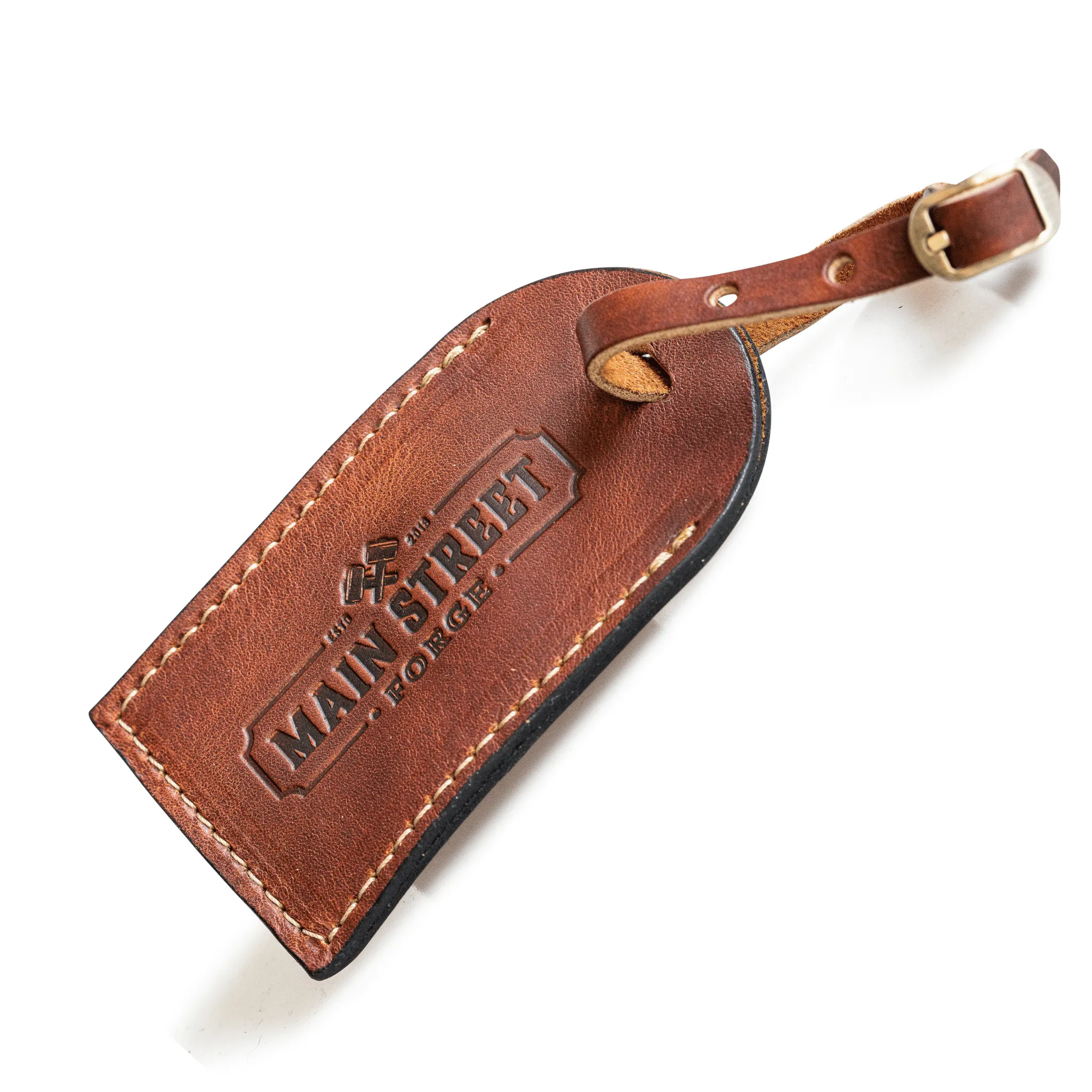 Full Grain Leather Luggage Tag