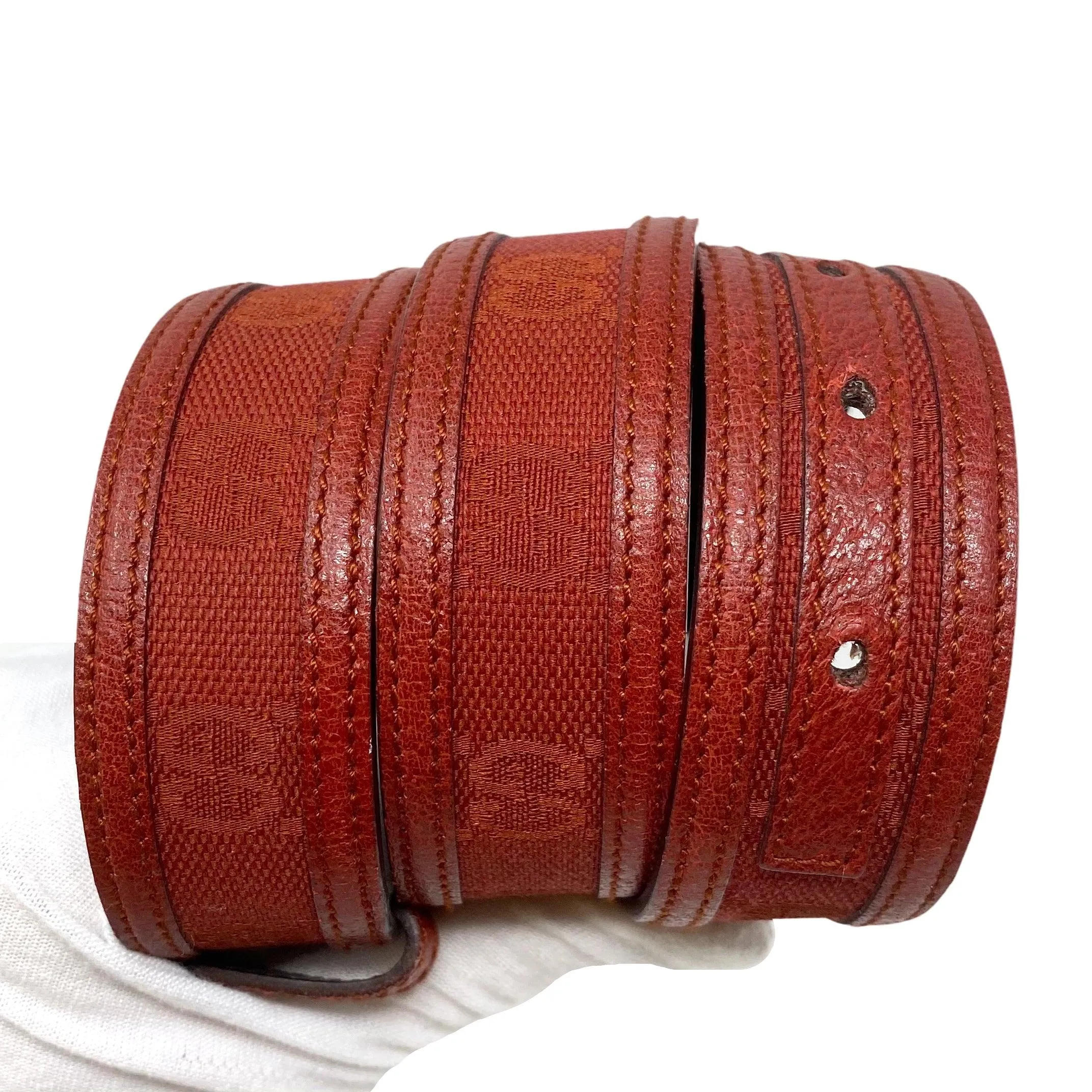 Gucci Red Canvas Belt 65/26