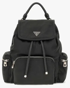 Guess Gemma Eco Mini Backpack In Black For Women