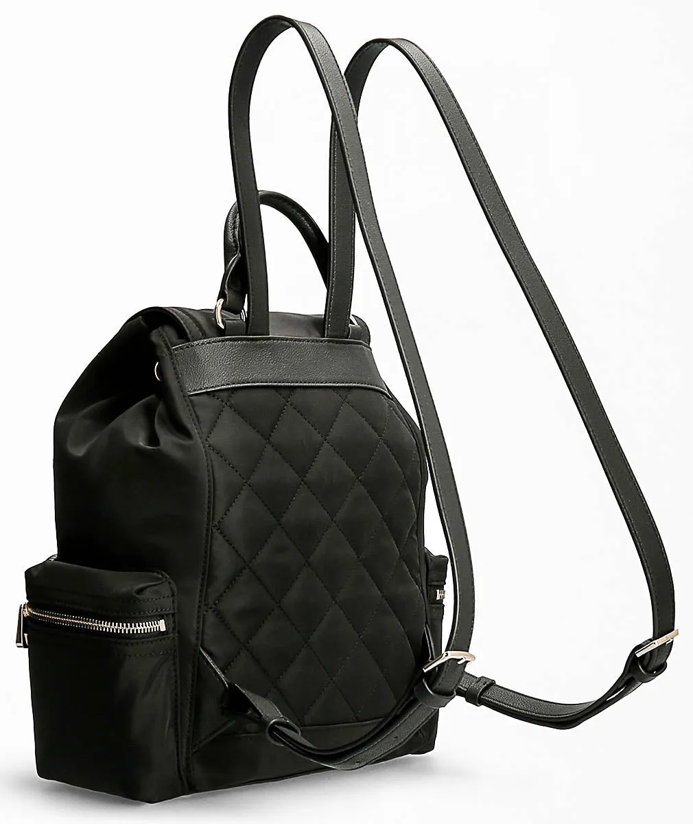 Guess Gemma Eco Mini Backpack In Black For Women