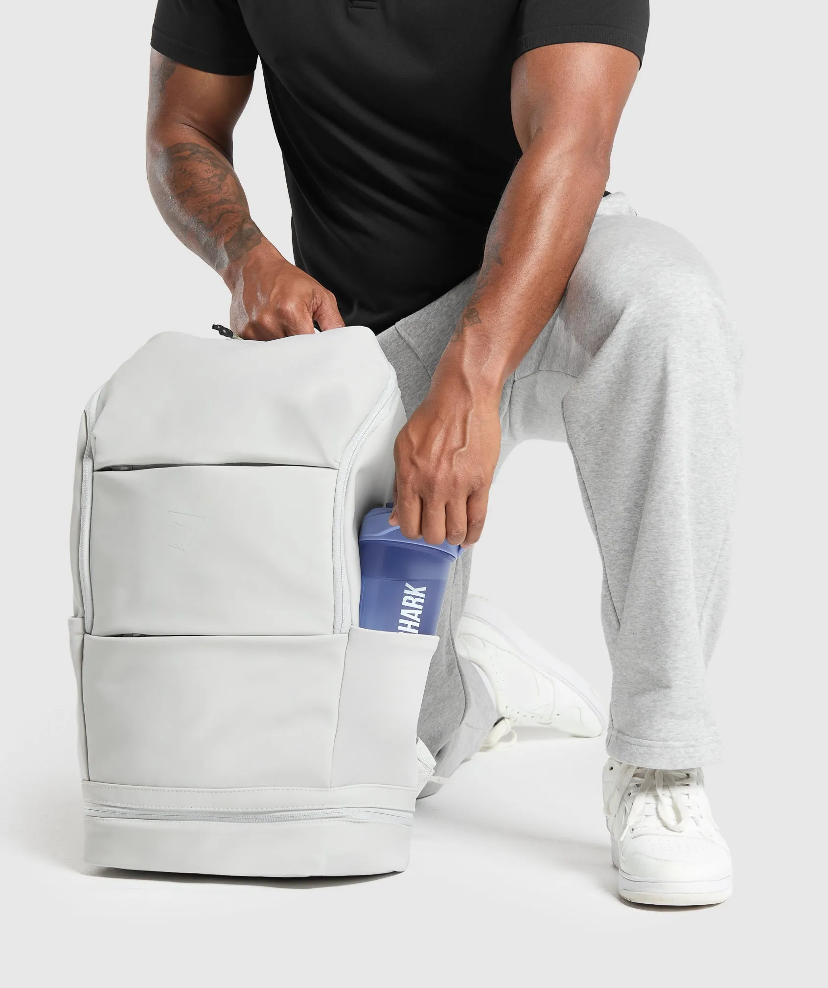 Gymshark Sleek Backpack - Light Grey